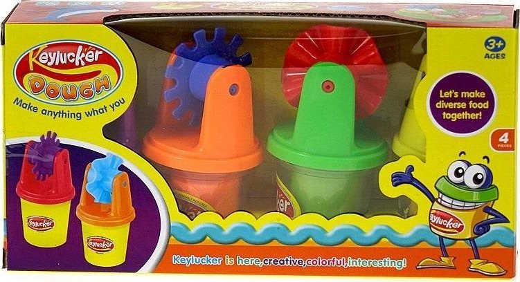 Zestaw z ciastoliną 4 kolory