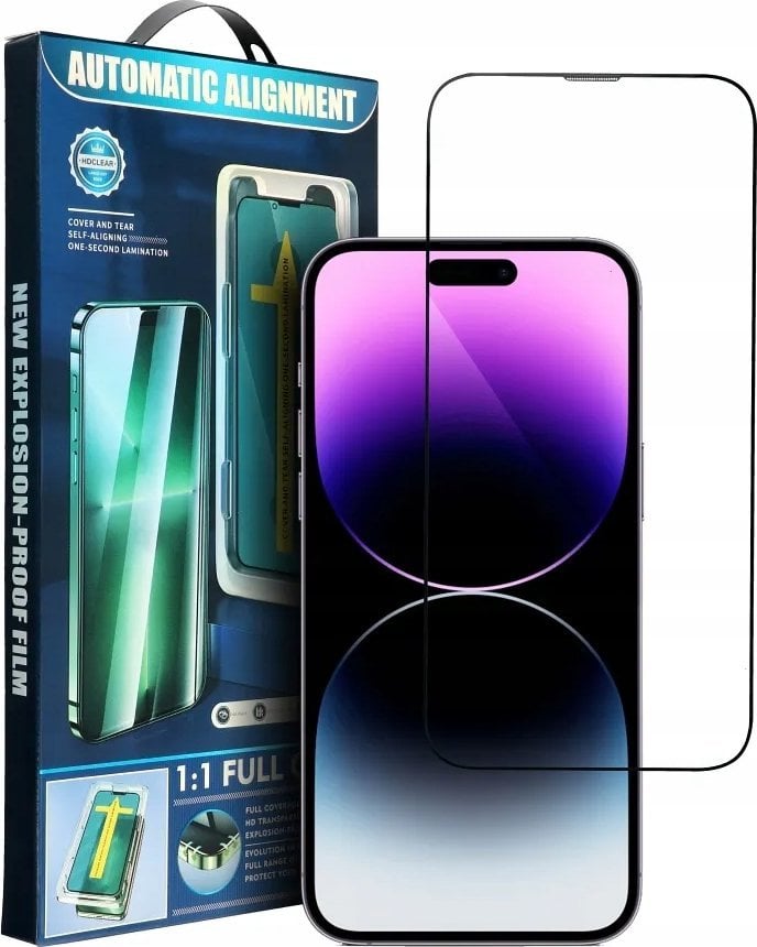 Partner Tele.com 5D Full Glue Tempered Glass - do iPhone X czarny + aplikator