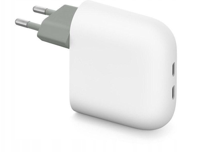 Google Pixel Flex Dual Port 67 W Fast Charger USB-C balta - Ladetajs Dual USB-C Charger GA09856-EU (0840353927964)
