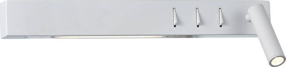 Kinkiet Mdeco Loftowa OPRAWA ścienna VK/04231/W/W/40/R MDECO metalowa OPRAWA kinkiet LED 15W 3200K regulowana biała