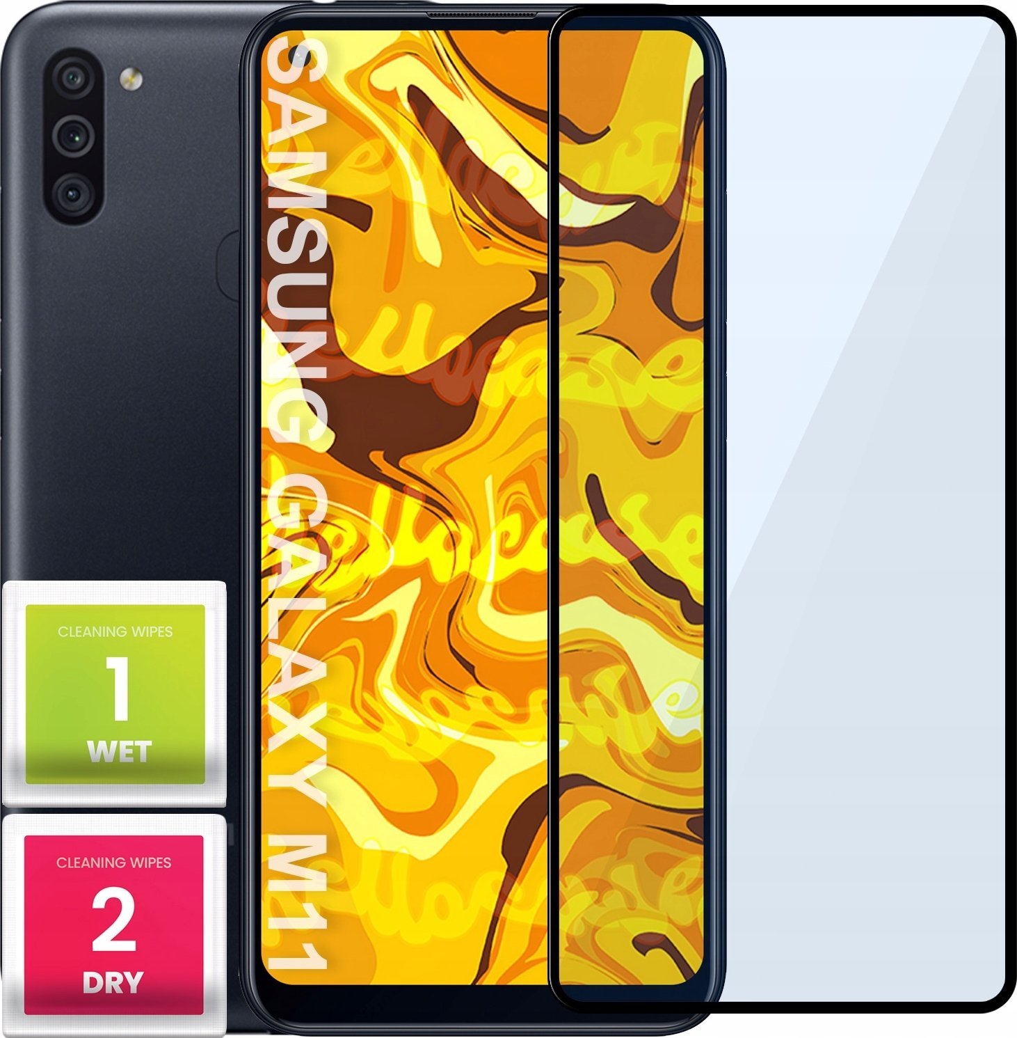 Hello Case SZKŁO HARTOWANE DO SAMSUNG GALAXY A11 / M11 PEŁNE NA CAŁY EKRAN SZKIEŁKO 5D