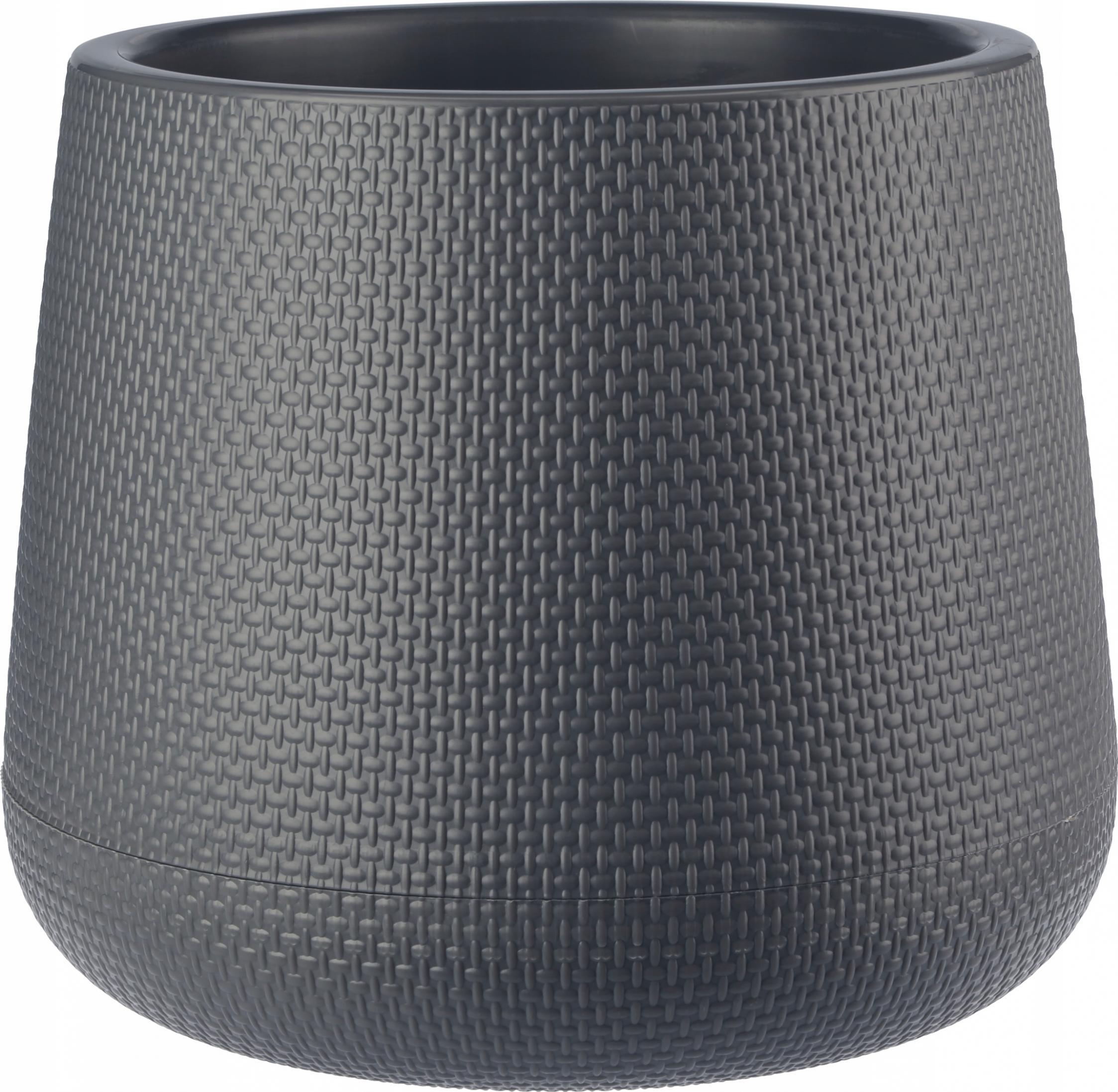 Kadax DONICZKA DONICA NA KWIATY PODSTAWKA SZARA 23cm