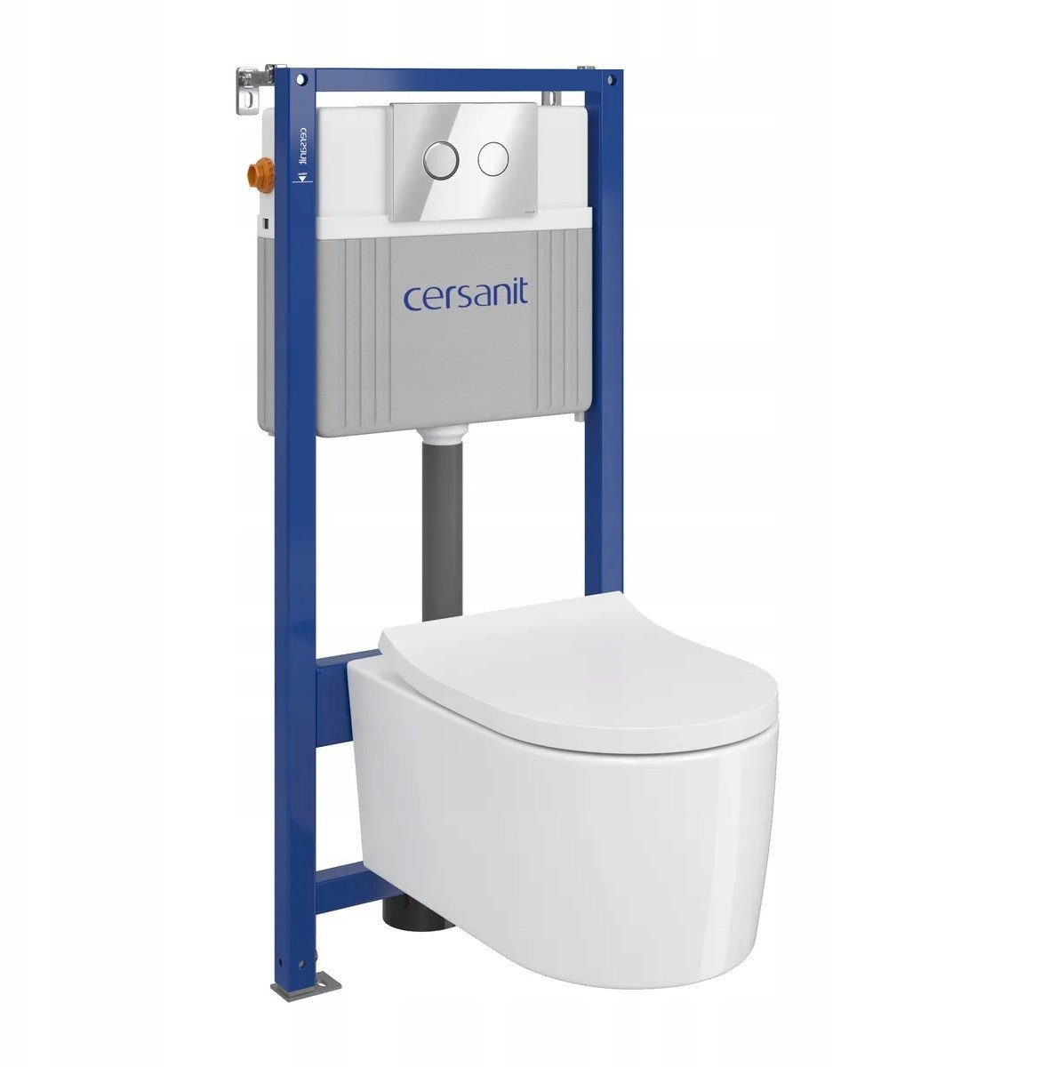 WC SET CERSANIT REEL CHROME B154