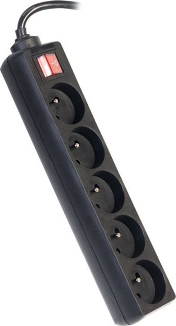 Listwa zasilająca PremiumCord 5 gniazd 5 m czarna (ppa5k-05bk)