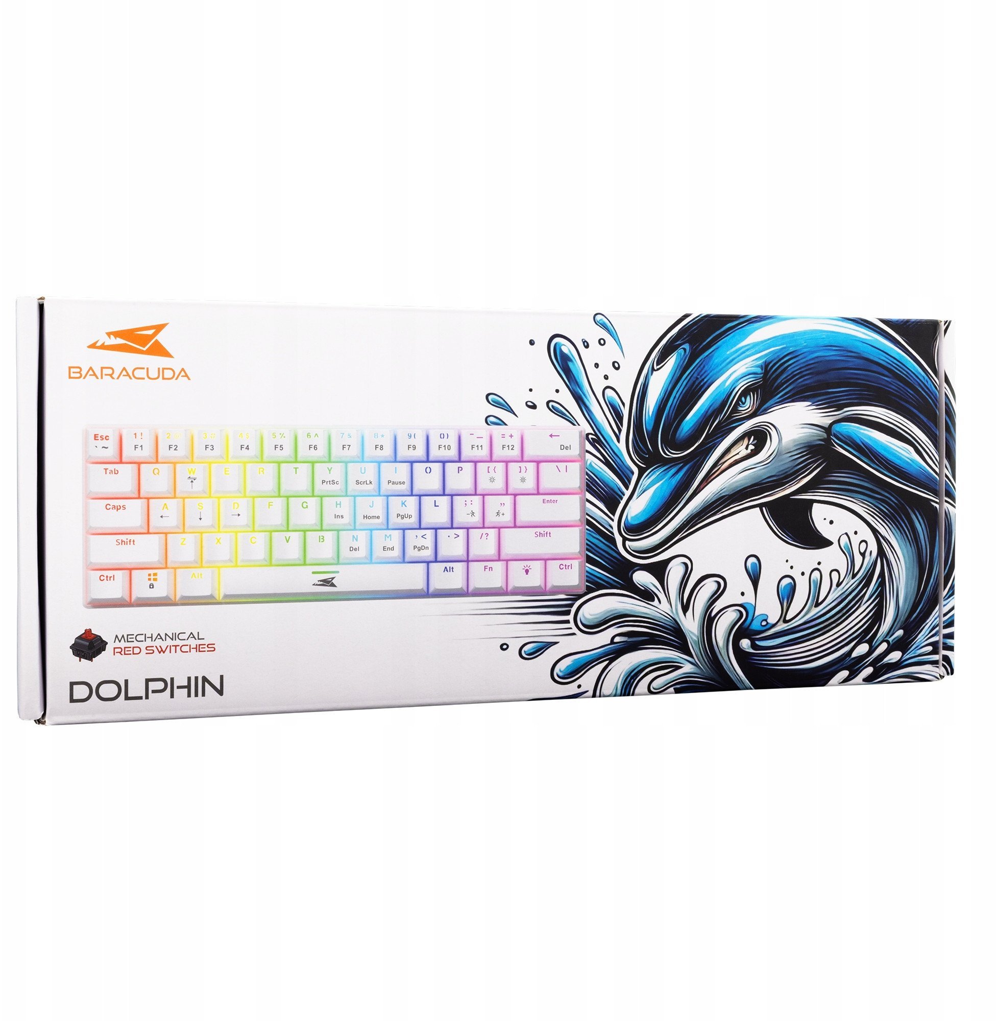 Baracuda BGK-03211 Dolphin White US red switch