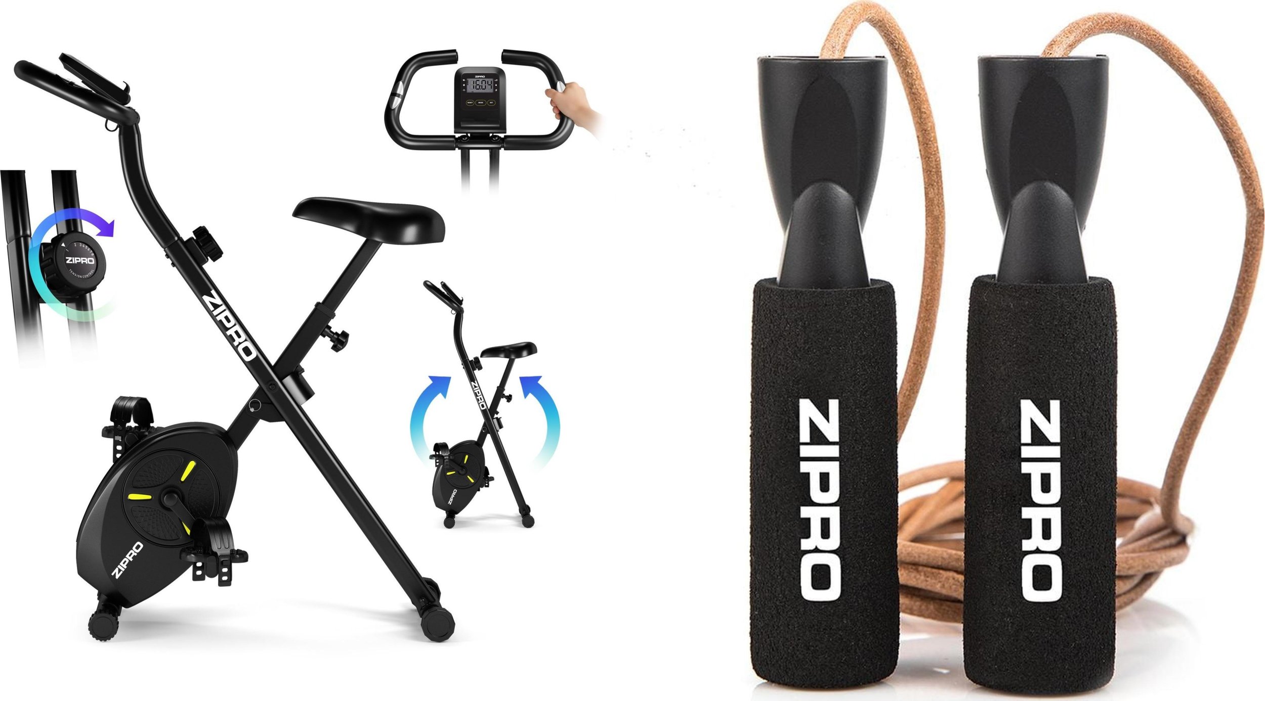 Rower stacjonarny Zipro Rower treingowy Zipro Eclipse X + Skakanka Zipro