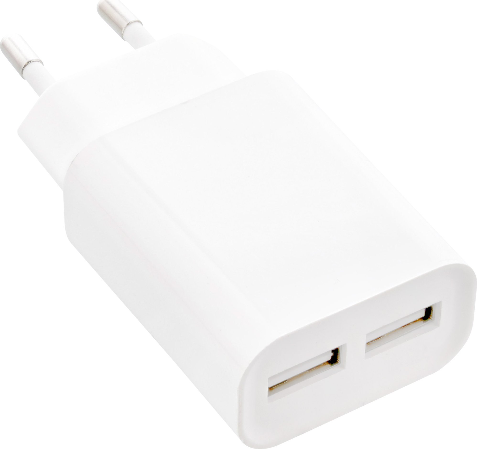 InLine InLine® USB Power Adapter DUO, 2-Port 100-240VAC to 5V / 2.1A white