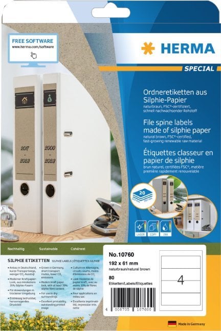 Herma HERMA Etiketten Silphie A4 20 Blatt 97x42.3