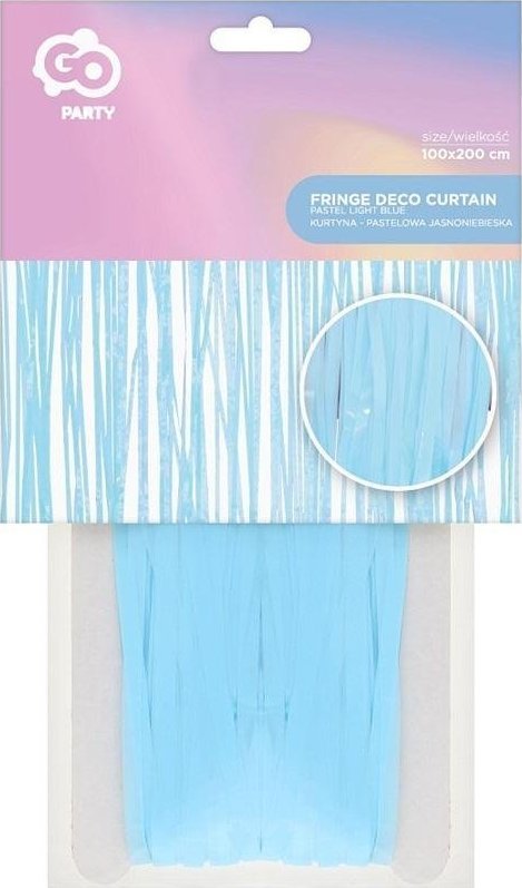 GoDan Kurtyna pastelowa jasnoniebieska 100x200cm