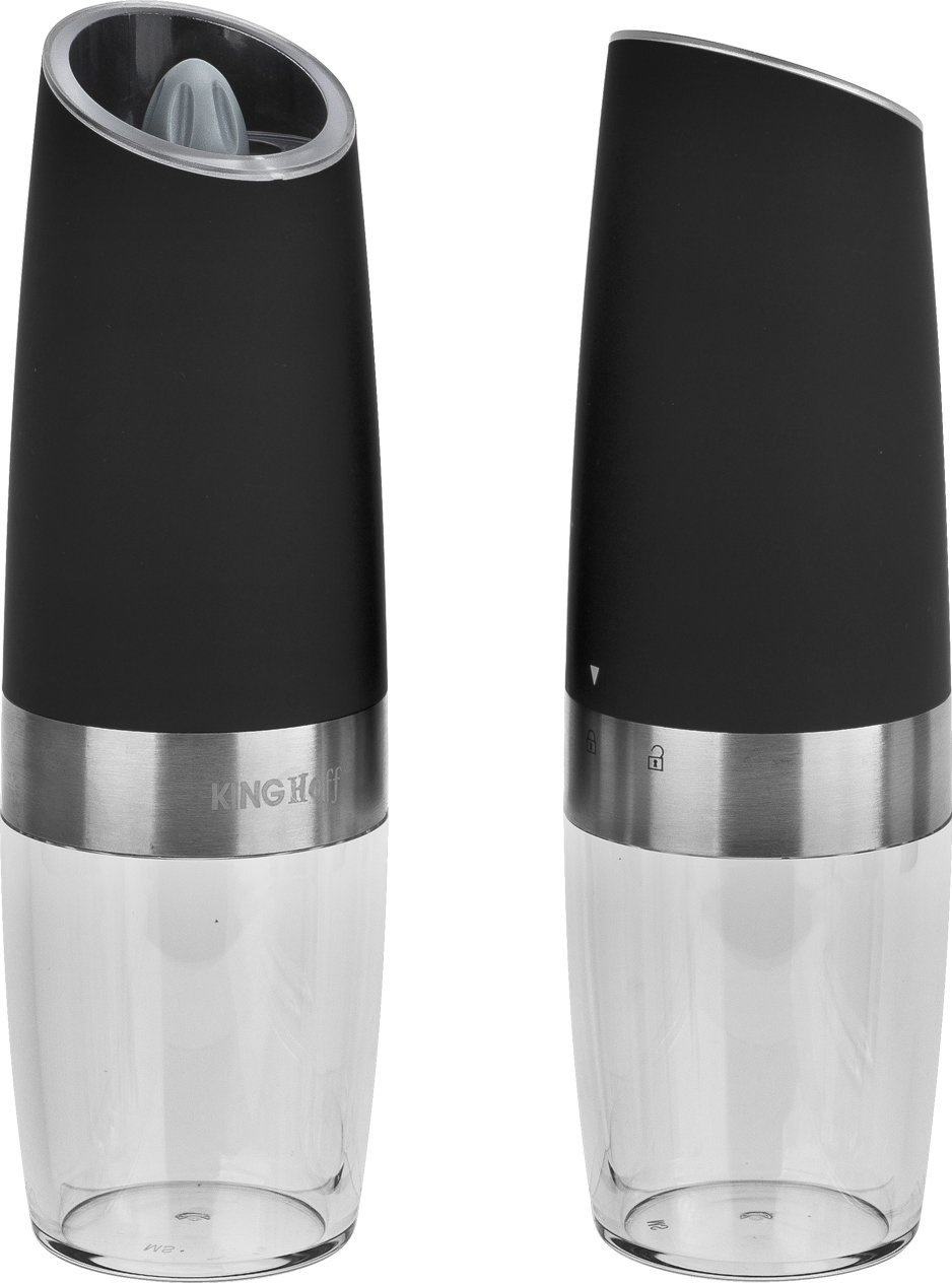 Młynek do przypraw KingHoff Zestaw 2 młynków grawitacyjnych do soli i pieprzu KH-1618