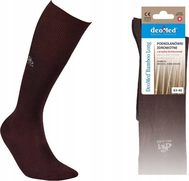 JJW Podkolanówki DEOMED BAMBOO LONG brązowy 35-38 *)