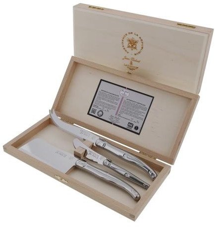 Yermos Zestaw noży do sera Laguiole - nierdzewna stal - pudełko - L'ELYSEE / Jean Dubost