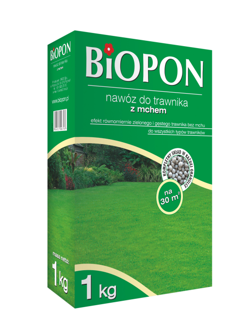 Biopon Nawóz granulowany do trawnika z mchem 3kg (1050)