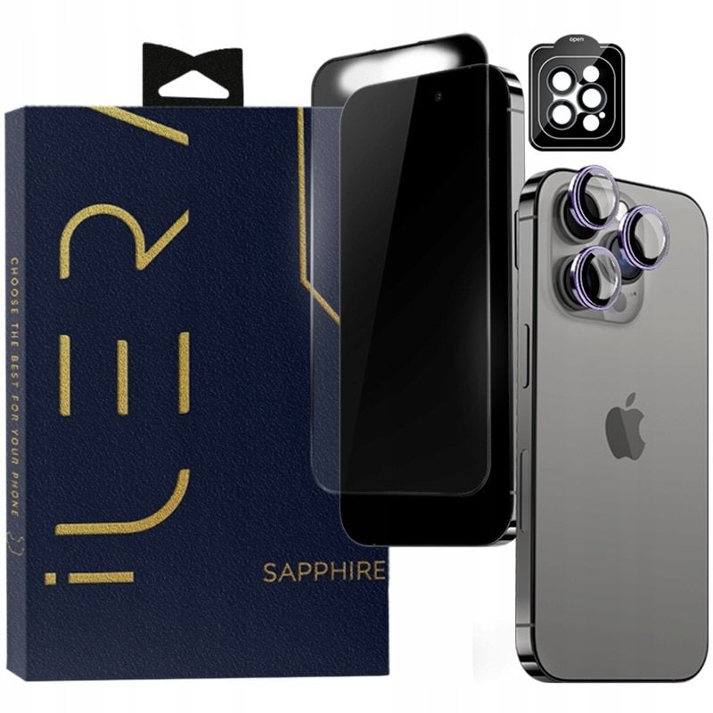 iLera Sapphire Ultra + Glass for iPhone 15 Pro Max