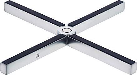 WMF Statyw WMF MisterX, składany, 19 x 19 cm, matowa stal nierdzewna Cromargan, podkładka silikonowa, oszczędzająca miejsce