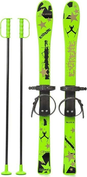 Marmat Narty dla Dzieci z Kijkami 90 cm Green