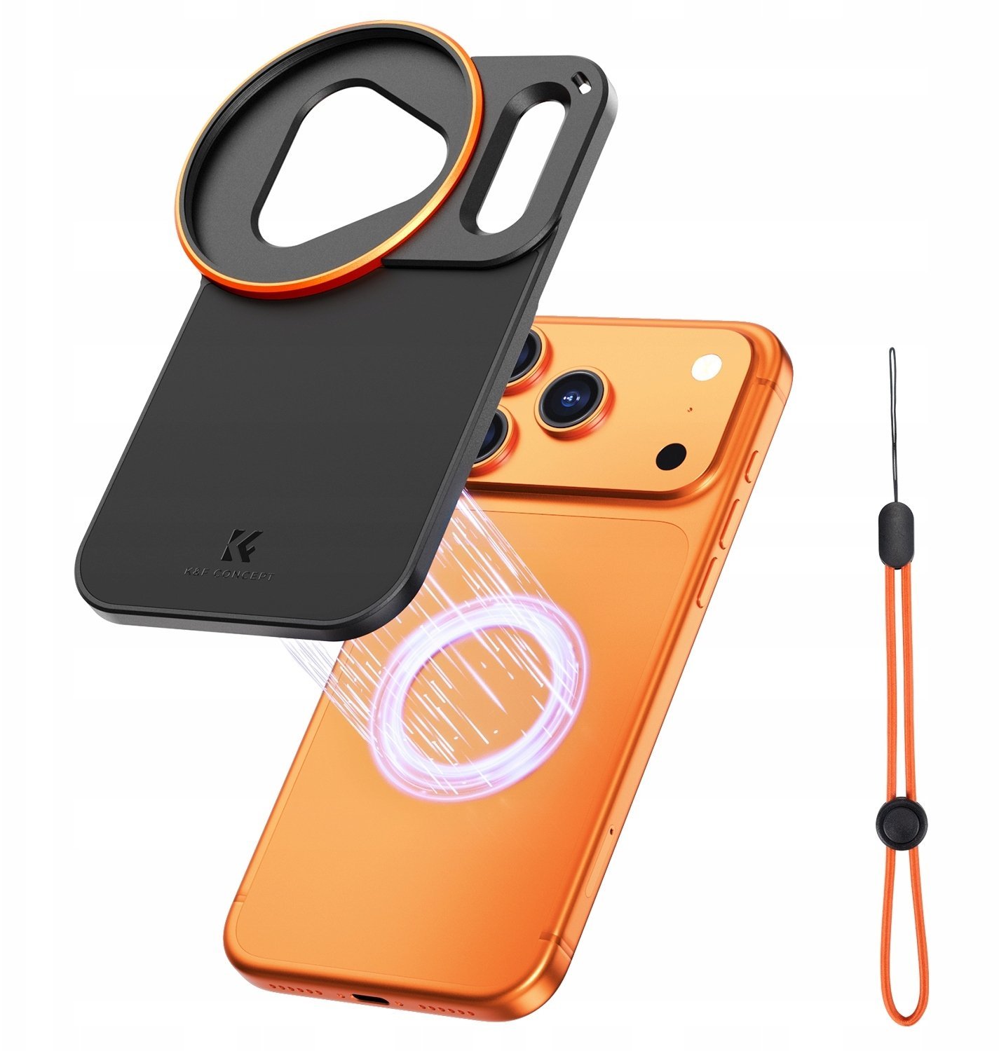 Ramka Futerał Osłona Plecki Magsafe Do Iphone 17 Pro + Uchwyt Obiektyw 58mm / Kf15.0019