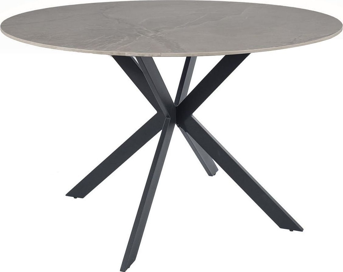 Signal Stół okrągły TALIA szary/czarny 120x120