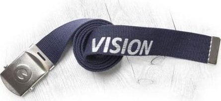 Ardon VISION PASEK - tekstylny pasek do spodni , metalowa klamra, logo, 100% poliester - Niebieski H9170 - 140cm/4cm.