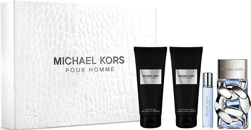 Michael Kors Pour Homme Żel Pod Prysznic 100Ml + Balsam Po Goleniu 100Ml + Miniaturka 10Ml + Woda Perfumowana 100Ml