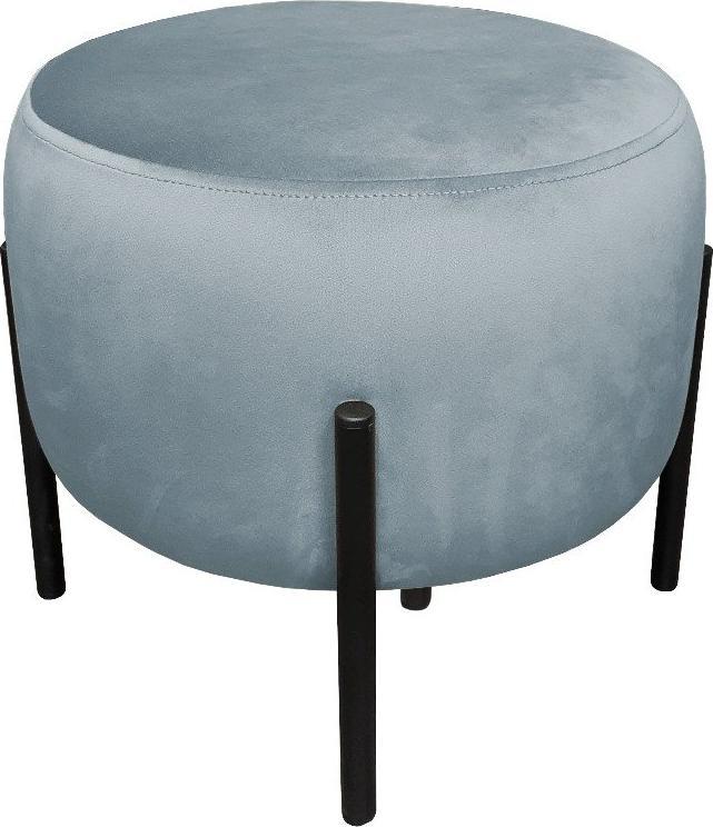 Atos Pufa WILFRED BL VELVET szara