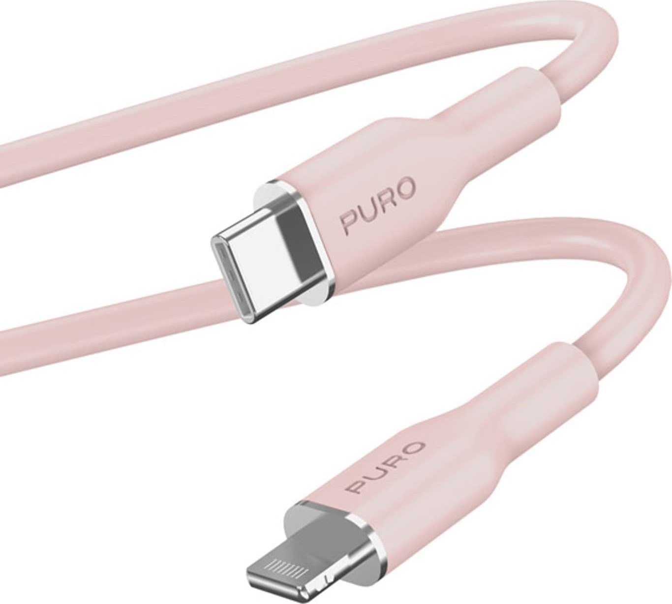 Kabel USB Puro Lightning - USB-C 1.5 m Różowy (PUR689)
