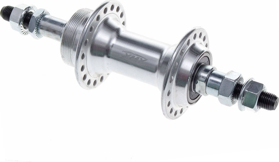 XMX Piasta tylna aluminiowa XMX A201R 36-otworów 3/8" 14G*36H*130*175 łożyska maszynowe, srebrna Uniwersalny