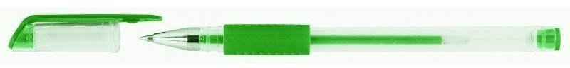 Długopis żelowy 0,5mm zielony (50szt)