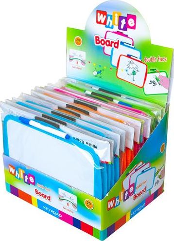 Keyroad TABLICA SUCHOŚCIERALNA KEYROAD Z MARKEREM 25X18CM MIX