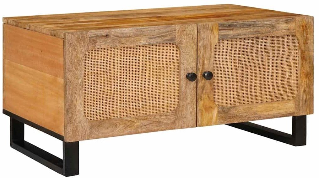 vidaXL Stolik kawowy Naturalny 80 x 50 x 40 cm Drewno mango