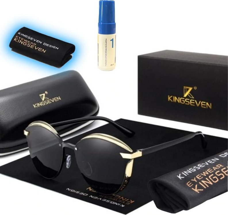 Kingseven Okulary N7824 czarno-złote