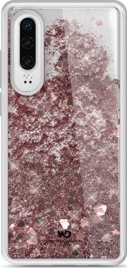 Hama HAMA WHITE DIAMONDS SPARKLE CASE HUAWEI P30 RÓŻOWO-ZŁOTY SERCA standard