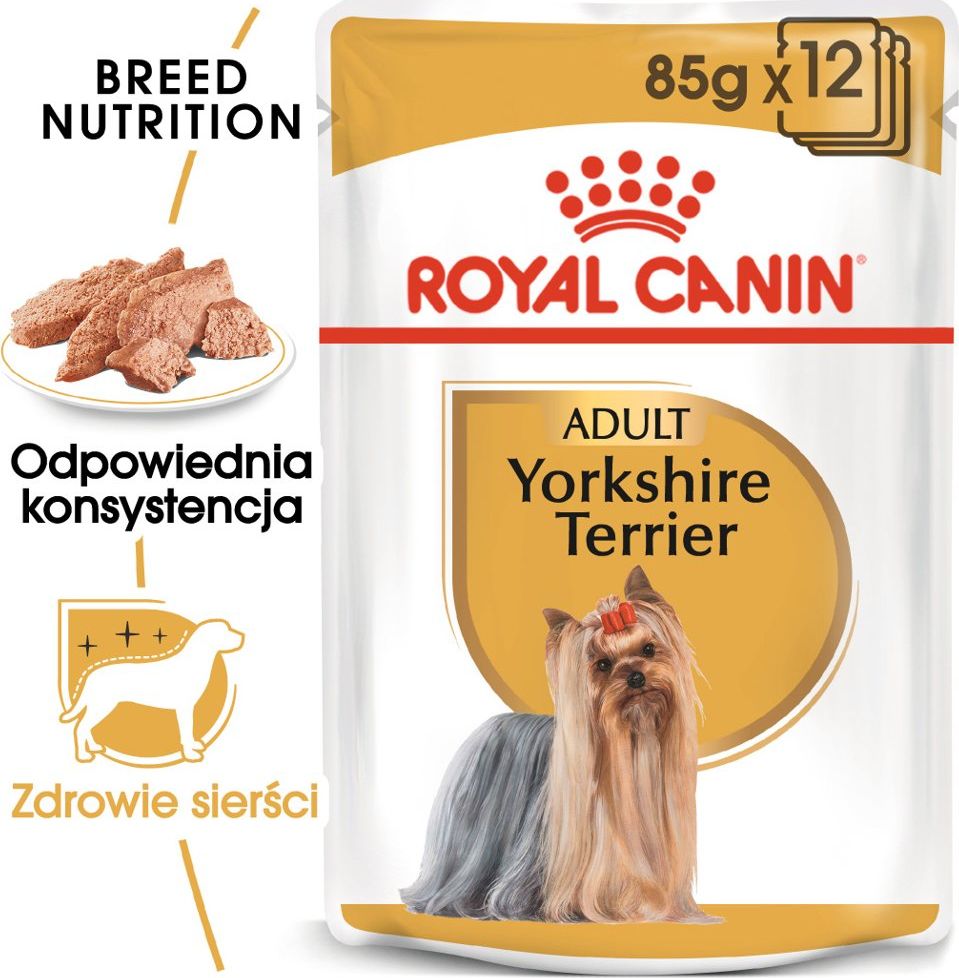 Royal Canin ROYAL CANIN Yorkshire Terrier Adult 24x85g karma mokra - pasztet, dla psów dorosłych rasy yorkshire terrier