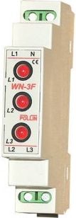 Pollin Wskaźnik napięcia LED 3-fazowy 3 x 400V AC TH35 (WN-3F)