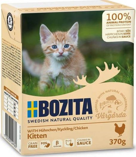 Bozita Chunks in sauce with Chicken for Kitten 370g