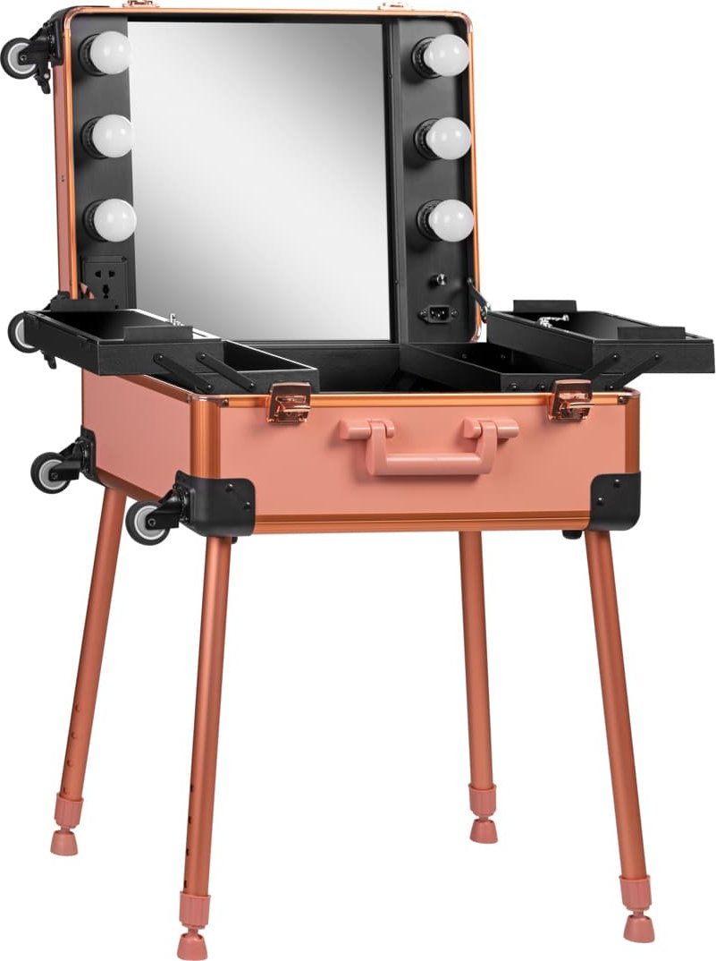 Slowmoose Kufer przenośne stanowisko T-27 różowe złoto