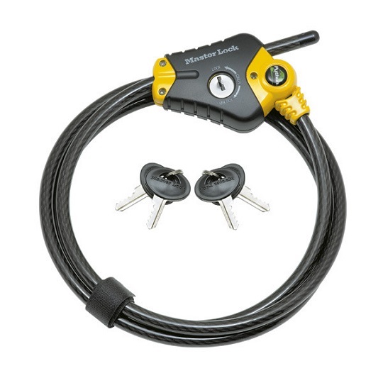 MasterLock Zapięcie rowerowe Python 1.8m x 10mm (8433EURD)