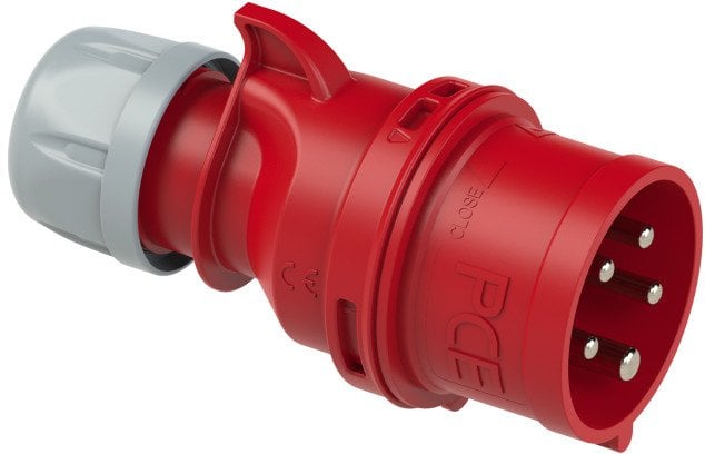 Gniazdo przenośne 16A 4P 400V czerwone IP44 TURBO SHARK 214-6TT