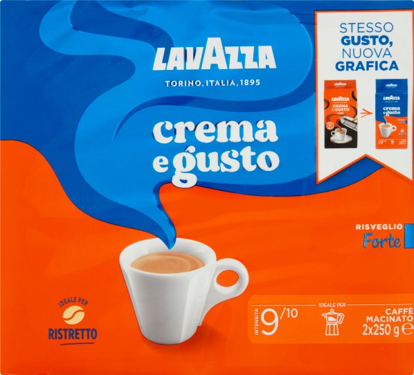 Kawa mielona Lavazza Crema e Gusto Forte 2 x 250g