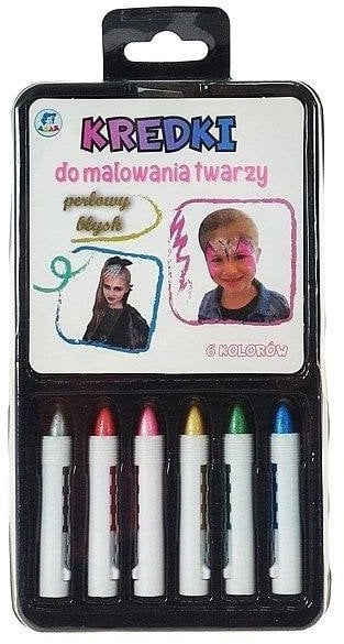 Kredki do malowania twarzy 6 kolorów