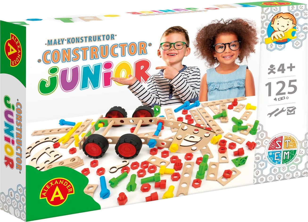 zabawka konstrukcyjna Mały Konstruktor Junior 125 el./CONSTRUCTOR JUNIOR 125 EL.