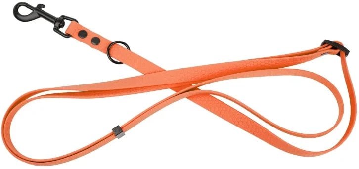 Smycz dla psa 3w1 z wytrzyma�ej gumy, pomara�czowa, 16mm/1,00-1,80 m