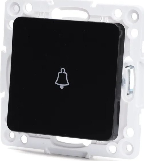 Aigostar Przycisk dzwonka do drzwi typu francuskiego klawisze funkcyjne czarny Dzwonek do drzwi typu francuskiego klawisze funkcyjne czarny