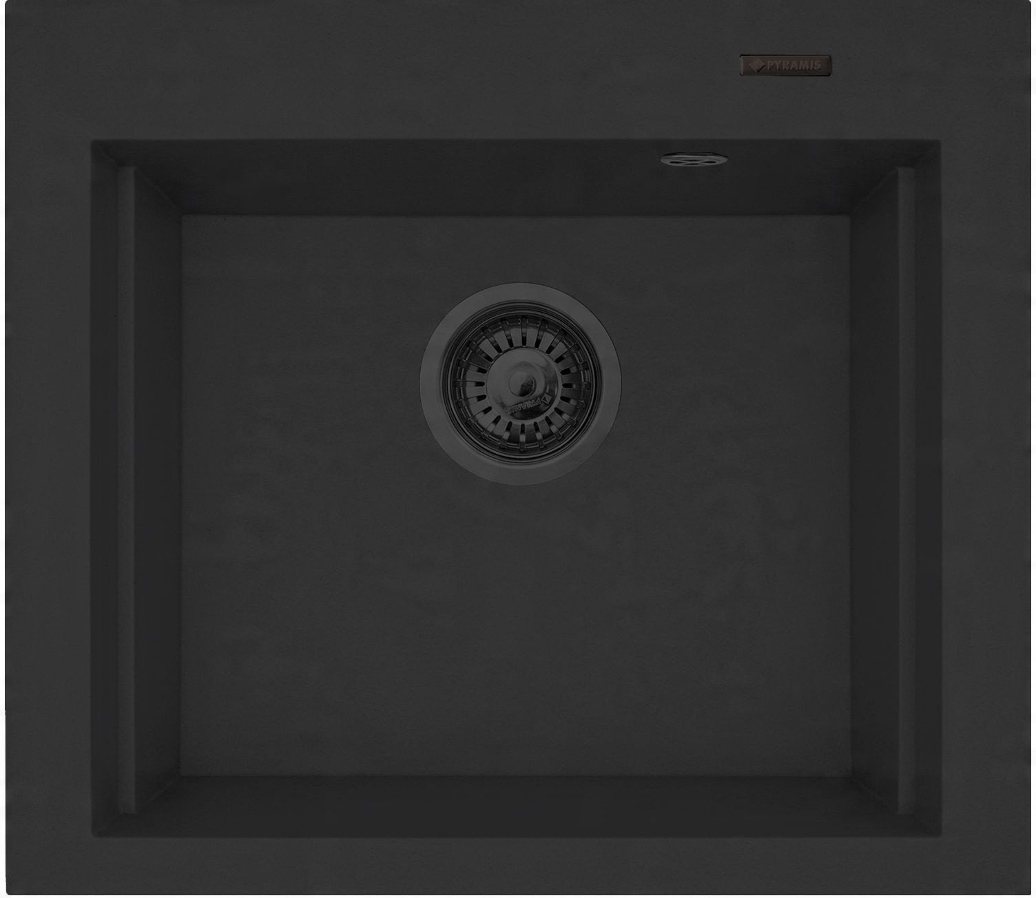 Zlew SIROS (57x51,5) 1B, volcano Black Edition