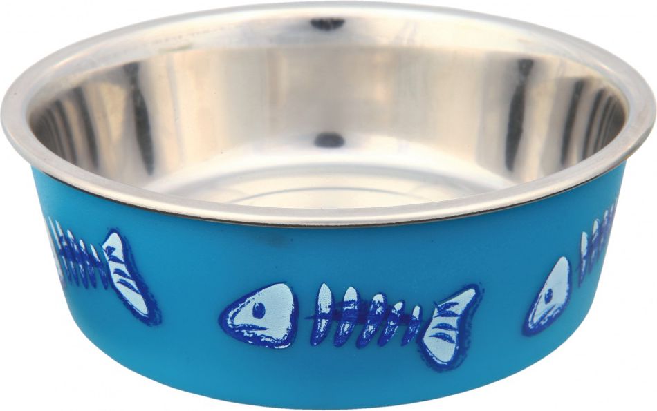 Trixie MISKA METALOWA DLA KOTA Z PLASTIKOWĄ POWŁOKĄ 0.3 l 12 cm