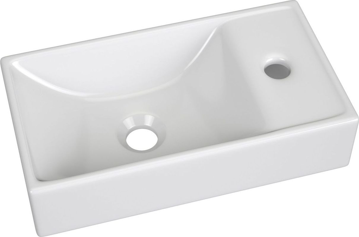 Umywalka Elior Sonet nablatowa 41cm biała