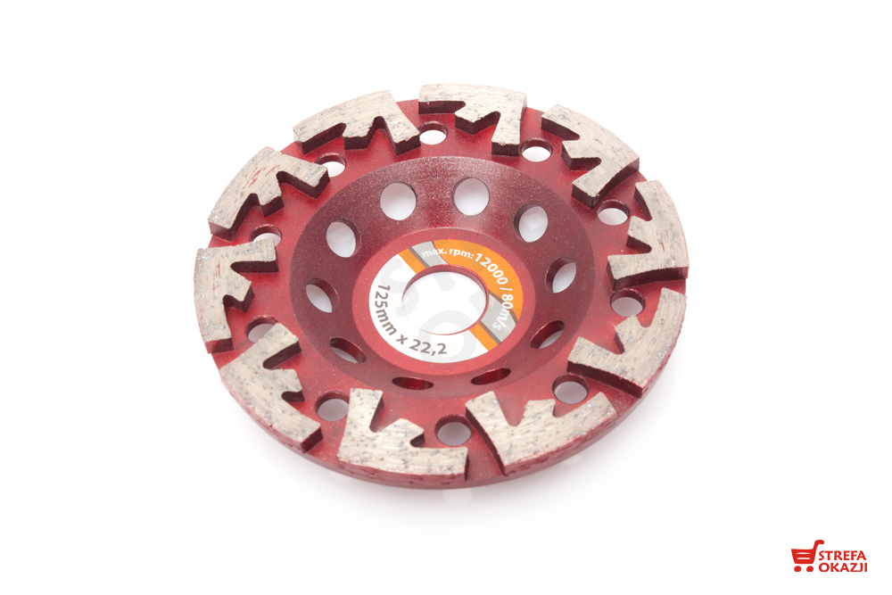 Modeco Ściernica do szlifowania betonu diamentowa 125x22,23mm - MN-78-412