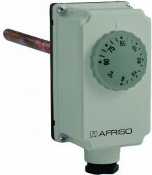 Afriso Termostat zanurzeniowy TC2, 0÷90°C, nastawa zewnętrzna, przyłącze G1/2", L 100 mm (6740700)