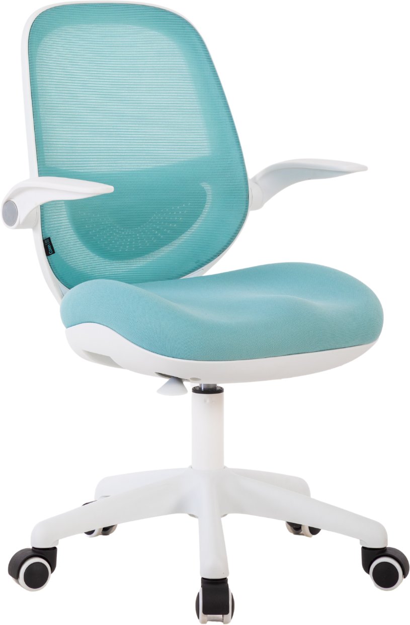 Krzesło biurowe AQ King Junior Biało-niebieskie