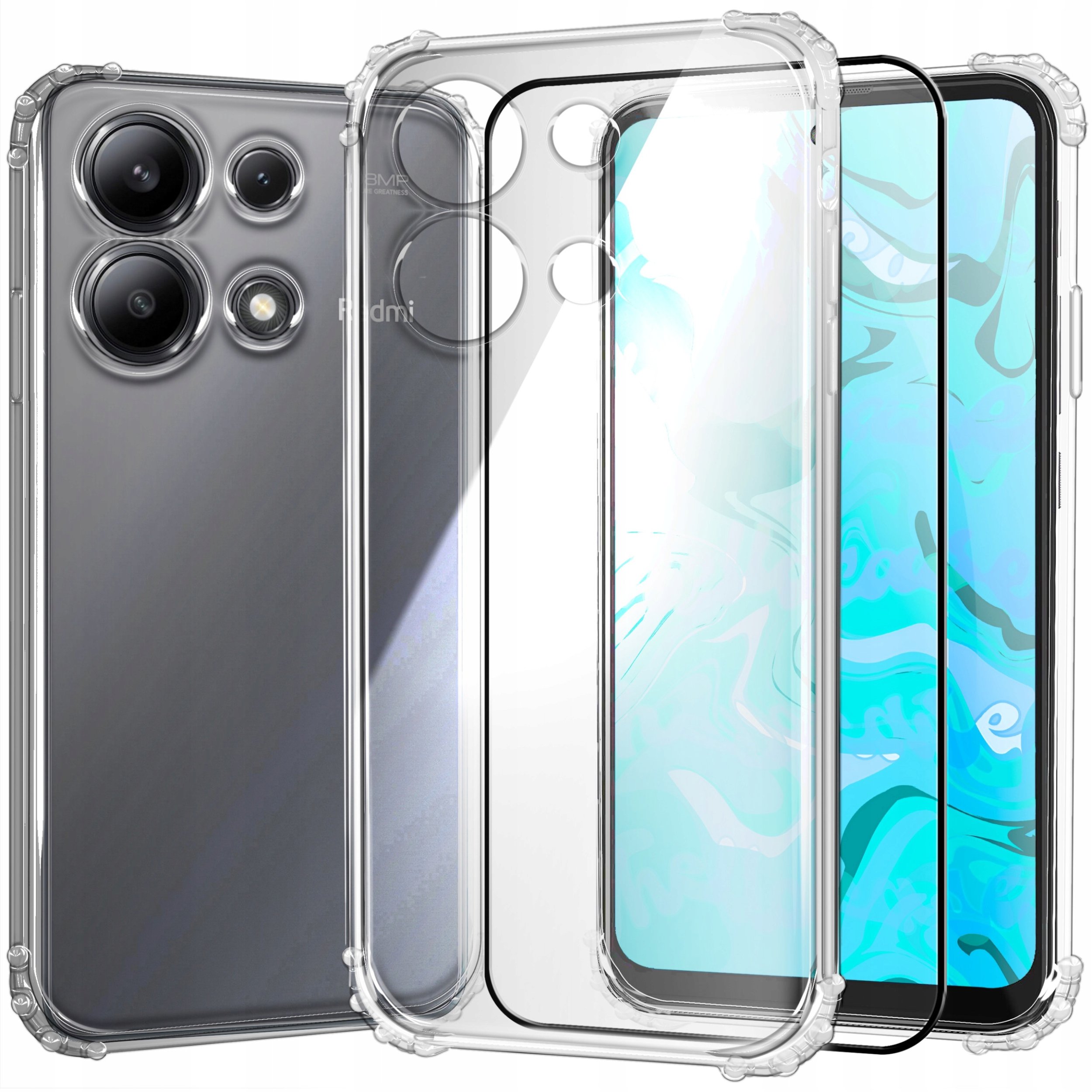 ETUI PANCERNE DO XIAOMI REDMI 13 4G / 5G | CASE SILIKON SLIM | CASE SZKŁO